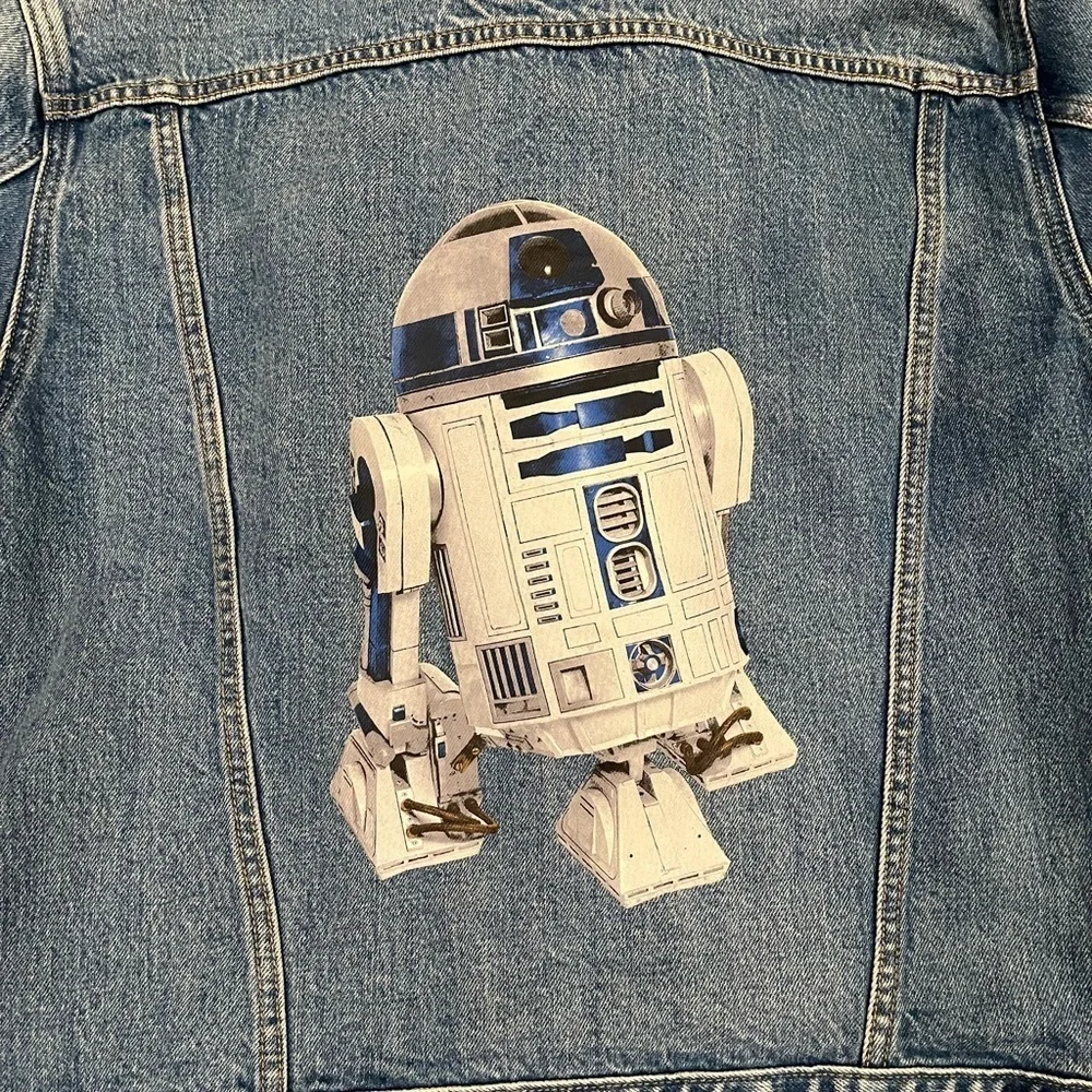 Star Wars × Levi’s R2-D2 Denim Trucker Jacket Large Unisex - Picture 12 of 16